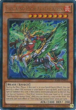 Fire King High Avatar Kirin (Ultimate Rare) [RA05-EN032] Ultimate Rare