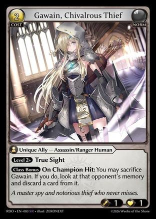Gawain, Chivalrous Thief (83) [Radiant Origins]