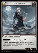 Sable Remnant (Curio Foil) (133) [Radiant Origins]