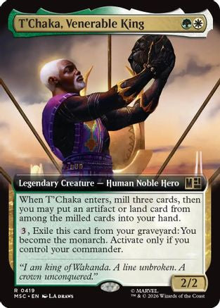 T'Chaka, Venerable King (Extended Art) [Marvel Super Heroes Commander]
