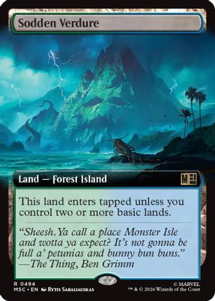 Sodden Verdure (Extended Art) [Marvel Super Heroes Commander]