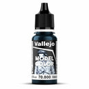 Vallejo Model Colour - Gunmetal Blue Paint (Single Bottle 18ml)