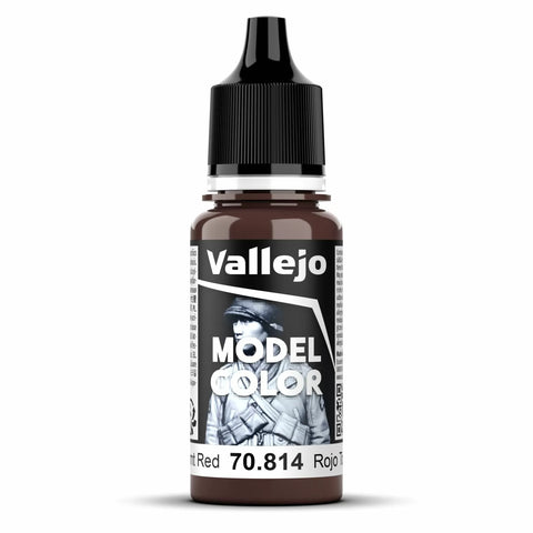 Vallejo Model Colour - Burnt Red (Single Bottle 18ml)