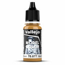 Vallejo Model Colour - Gold Brown Paint (Single Bottle 18ml)