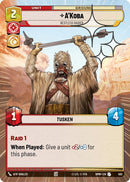 A'Koba - Restless Raider (562) (Hyperspace Foil) (562) [Homeworlds]