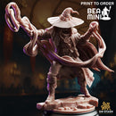 Master Mage - Big Hat Harrison | BeaMini Print to Order Miniatures