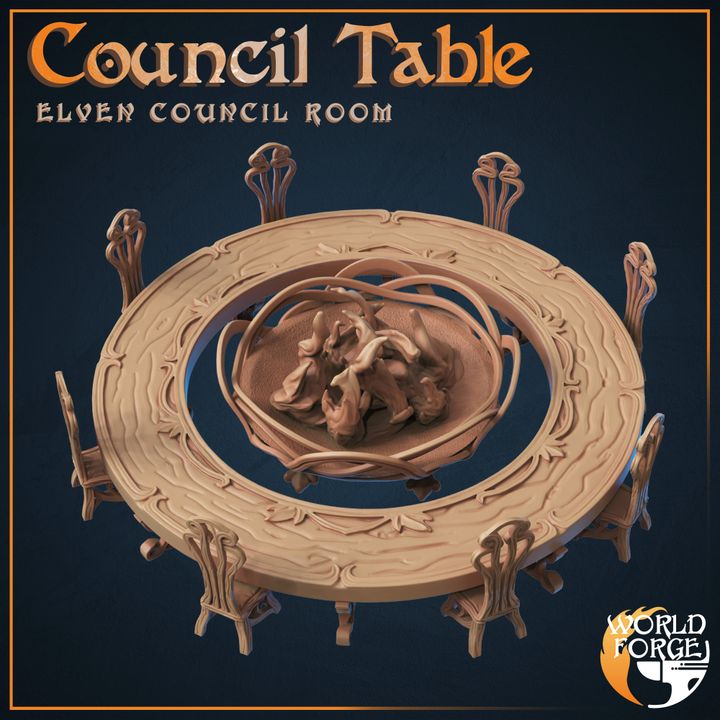 Elven Council Chambers | BeaMini Print to Order Miniatures