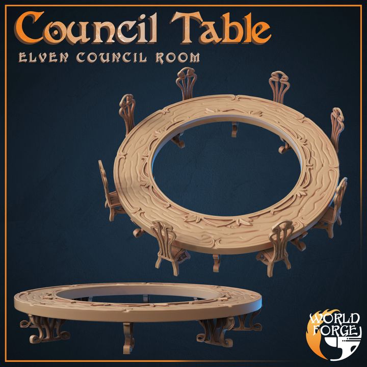 Elven Council Chambers | BeaMini Print to Order Miniatures