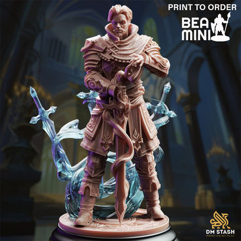 Felix Droste, War Wizard | BeaMini Print to Order Miniatures