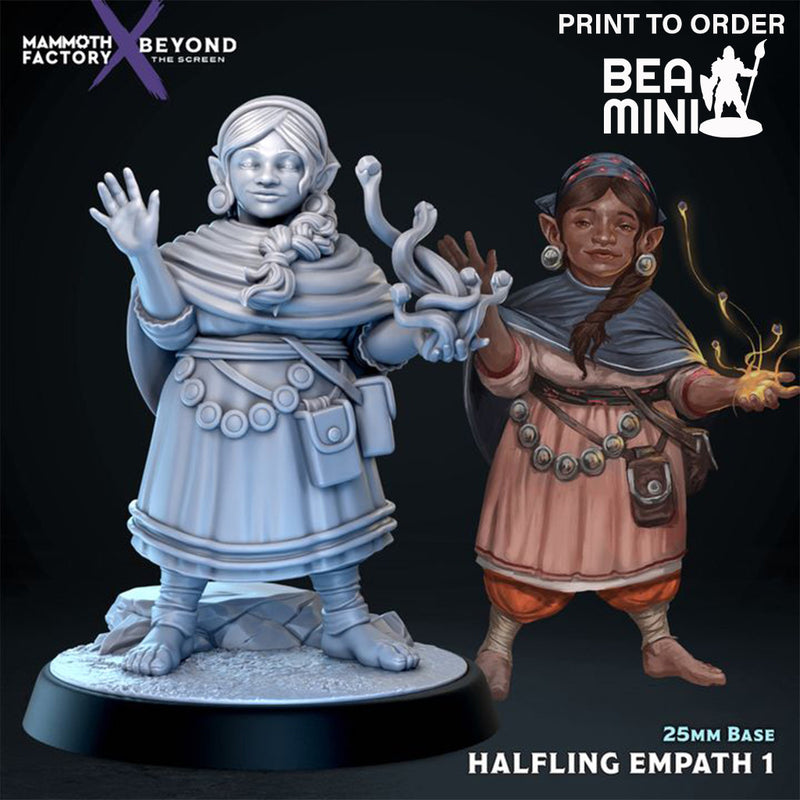 Amantea, Halfling Empath | BeaMini Print to Order Miniatures