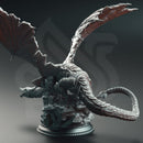 Kuriazor the Dark Scaled - Armoured Dragon | BeaMini Print to Order Miniatures