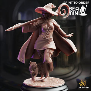 Lady Elara, Human Wizard | BeaMini Print to Order Miniatures