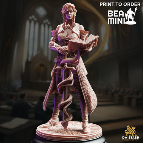 Proctor Synthelia, High Elf Battle Wizard | BeaMini Print to Order Miniatures