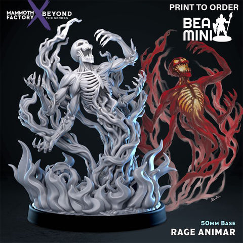 Rage Animar  | BeaMini Print to Order Miniatures