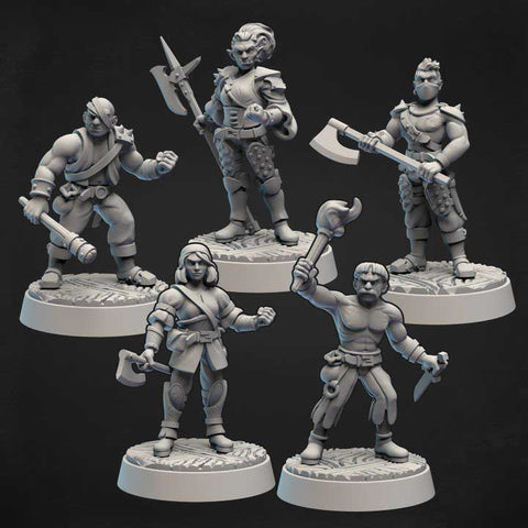 Gang of Thugs | BeaMini Print to Order Miniatures