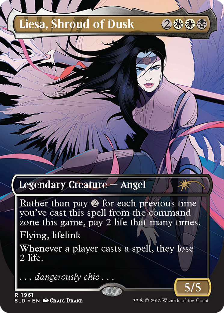 Liesa, Shroud of Dusk (Rainbow Foil) [Secret Lair Drop Series]