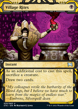 Village Rites (Foil Etched) [Strixhaven: Mystical Archive]