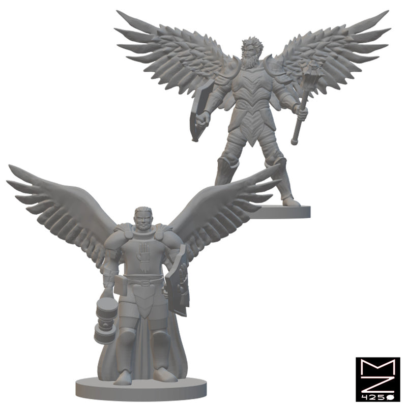 Aasimar Clerics | BeaMini Unpainted RPG Miniatures