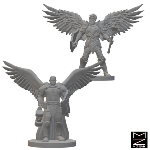 Aasimar Clerics | BeaMini Unpainted RPG Miniatures
