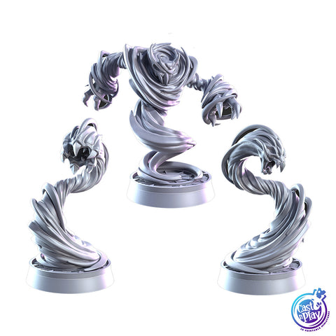 Air Elementals | BeaMini Unpainted RPG Miniatures