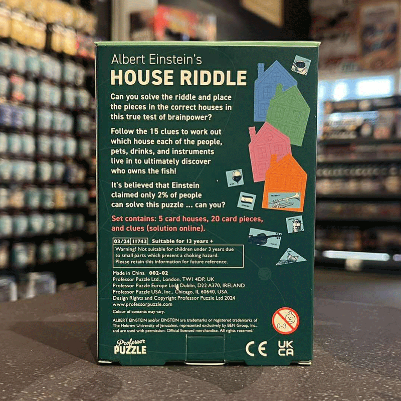 Albert Einstein’s House Riddle - Professor Puzzle Games