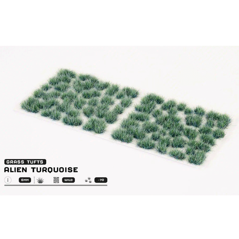 Gamers Grass - Alien Turquoise Grass Tufts