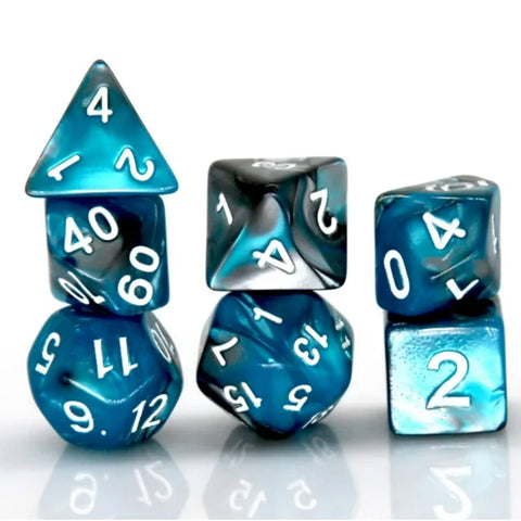 Arcane Armour - 7 Piece Polyhedral Dice Set + Dice Bag