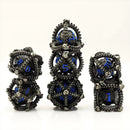 Arcane Drake Egg 7 Piece Metal Polyhedral Dice Set & Dice Case