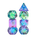 Aurora - 7 Piece Polyhedral Dice Set + Dice Bag