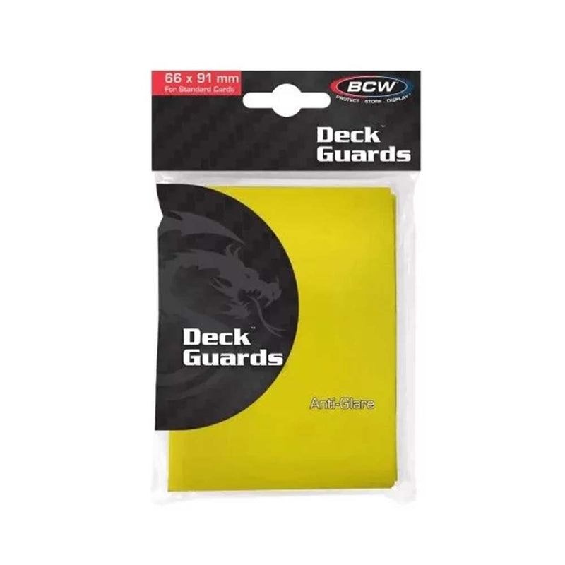 BCW Standard Size Deck Guards - Yellow (50 Pack)