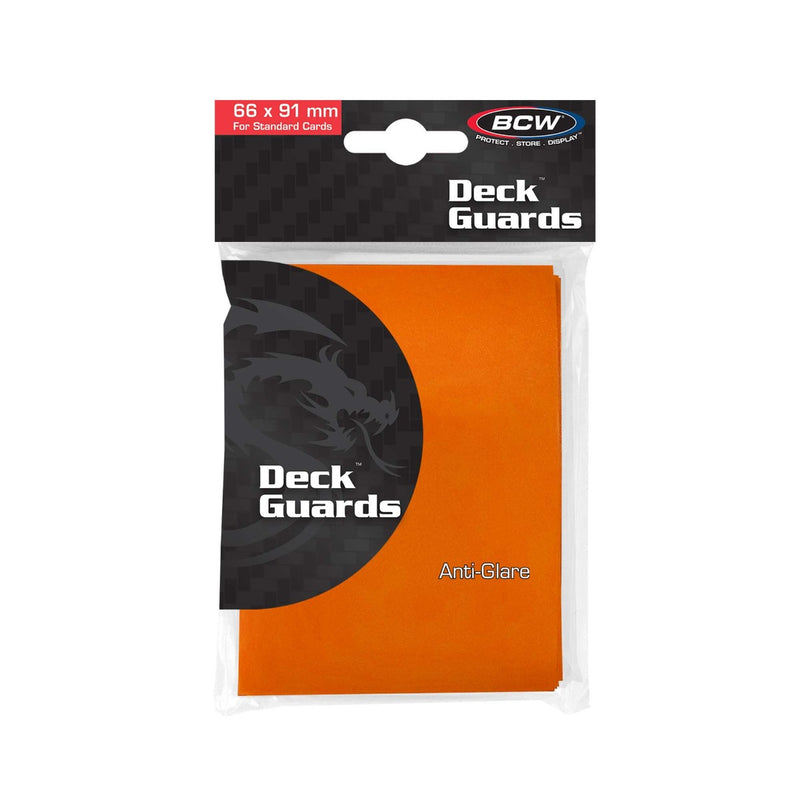 BCW Standard Size Deck Guards - Orange (50 Pack)