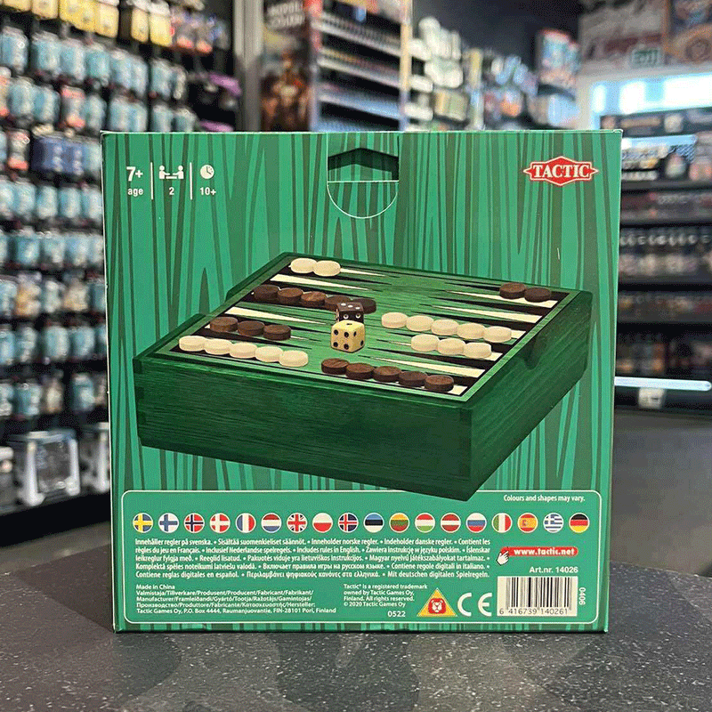 Wooden Classic Backgammon Set - Travel Size