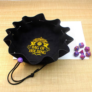 Bag of Holding - 2-in-1 Drawstring Dice Bag & Dice Tray