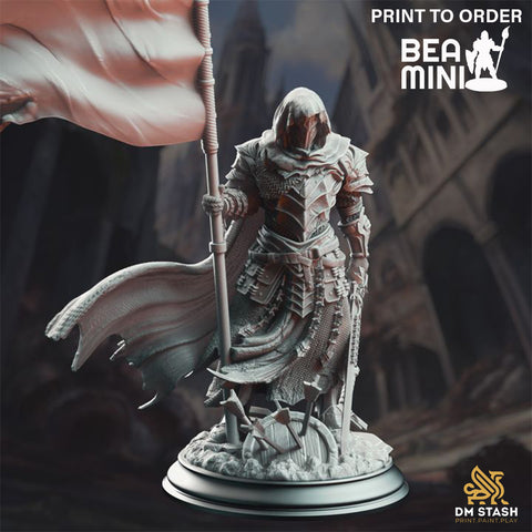 Banner Knight - Florian the Fallen | BeaMini Print to Order Miniatures