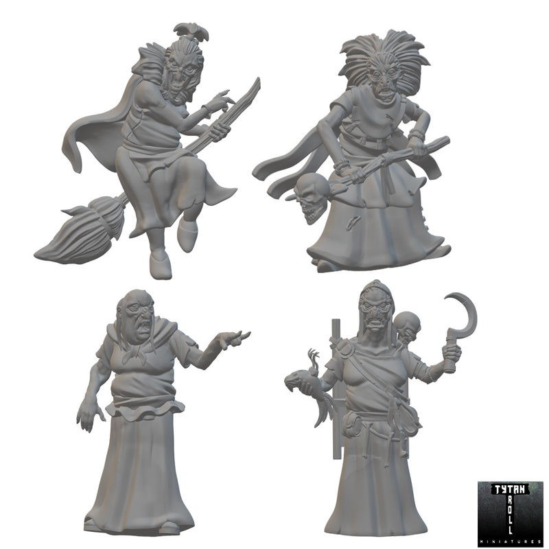 Barovian Witches | BeaMini Unpainted RPG Miniatures