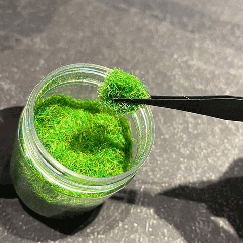 Bea Mini Basing Flock - Static Grass (Wilderness Green) 10g Bottle