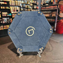 Bea Games Hexagon Dice Tray  - Dark Blue with White