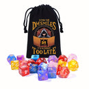 When the Dm Smiles It Is Already Too Late Dice Bag