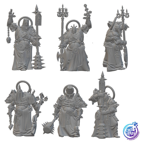 Bishops of Purified Blood | BeaMini Unpainted RPG Miniatures