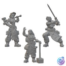 Blacksmith Hammer Sisters | BeaMini Unpainted RPG Miniatures