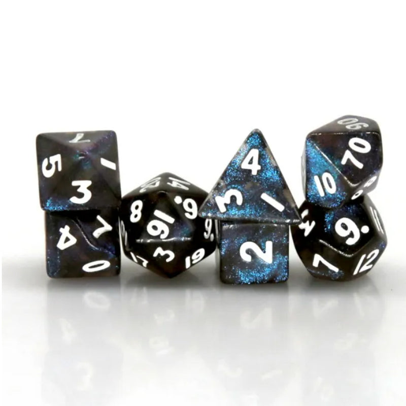 Blue Aurora - Mini Polyhedral Dice Set
