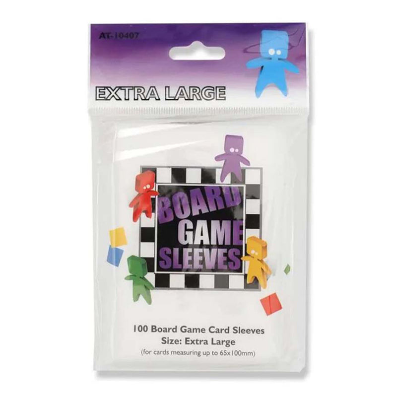 Board Game Sleeves Clear – Extra Large (65x100mm)