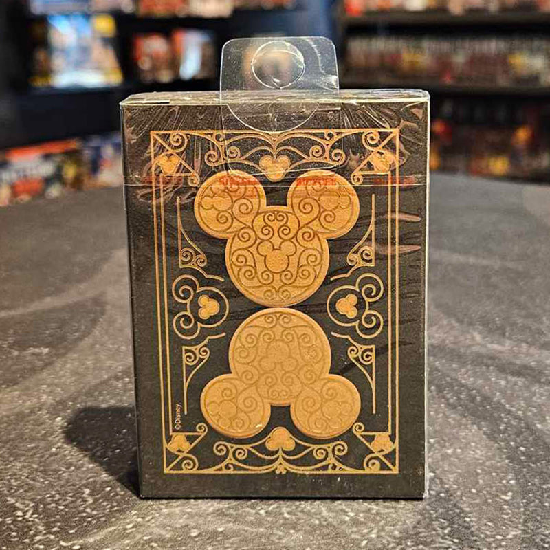 Mickey Mouse inspired Black and Gold Playing Cards by Bicycle