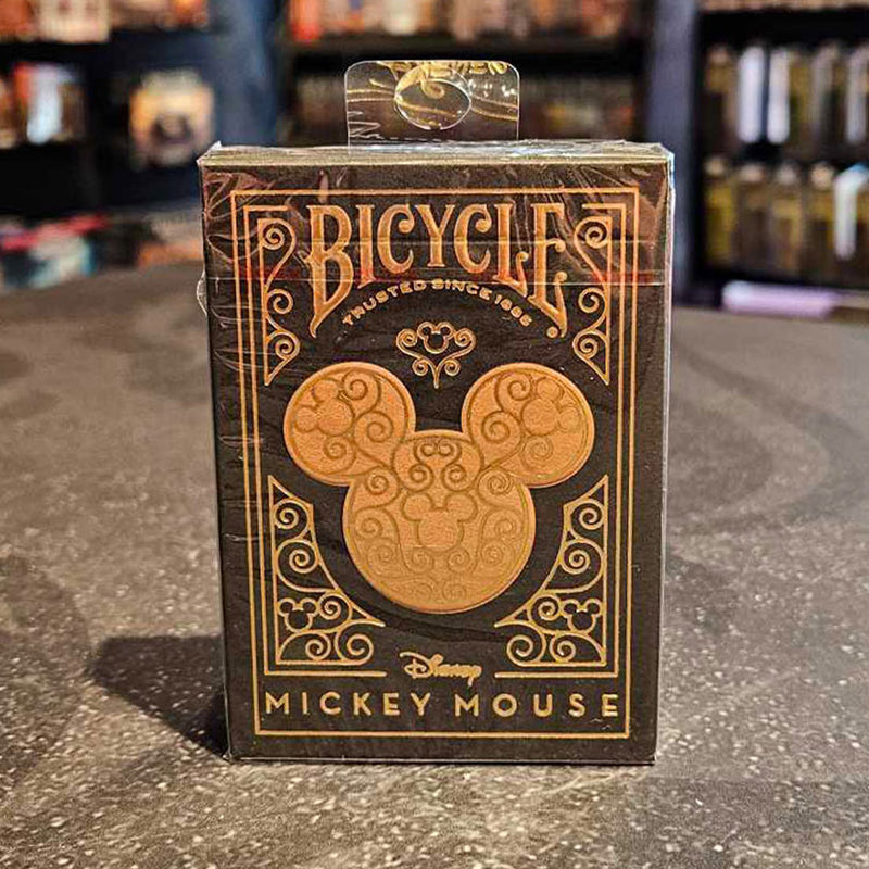 Mickey Mouse inspired Black and Gold Playing Cards by Bicycle