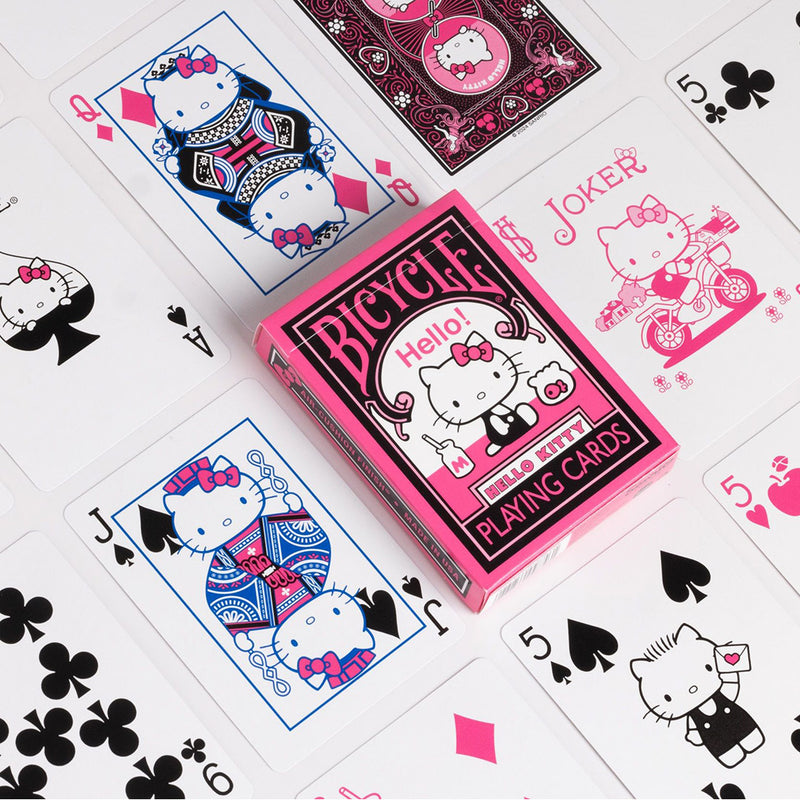 Hello Kitty Black & Pink Playing Cards by Bicycle Cards