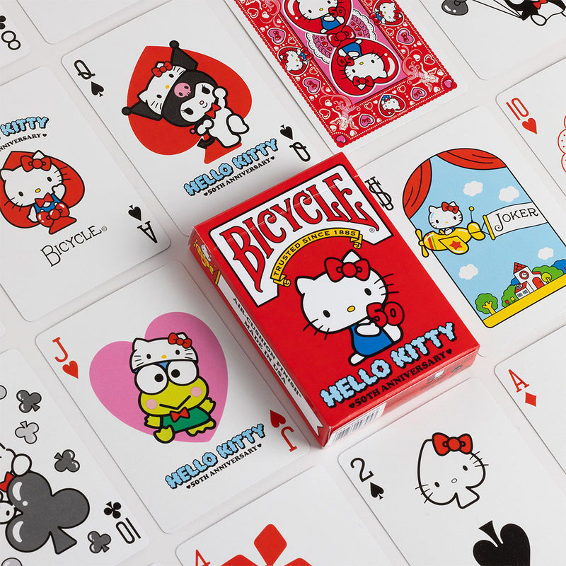 Hello Kitty 50th Anniversary Playing Cards by Bicycle Cards