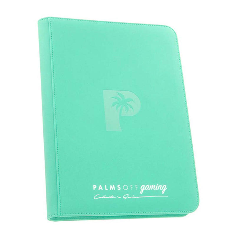 Palms Off Gaming: Collector's Series 9 Pocket Zip Binder – Turquoise