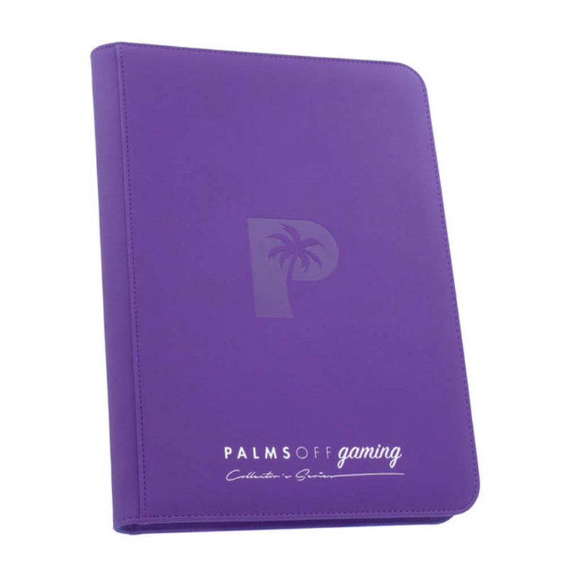 Palms Off Gaming: Collector's Series 9 Pocket Zip Binder – Purple