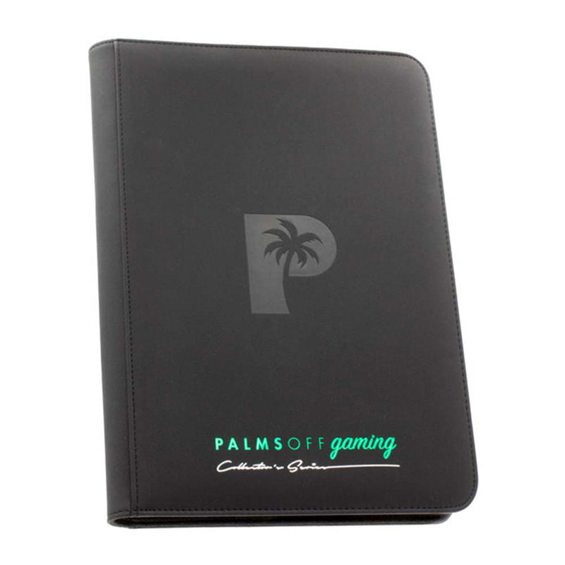 Palms Off Gaming: Collector's Series 9 Pocket Zip Binder – Black