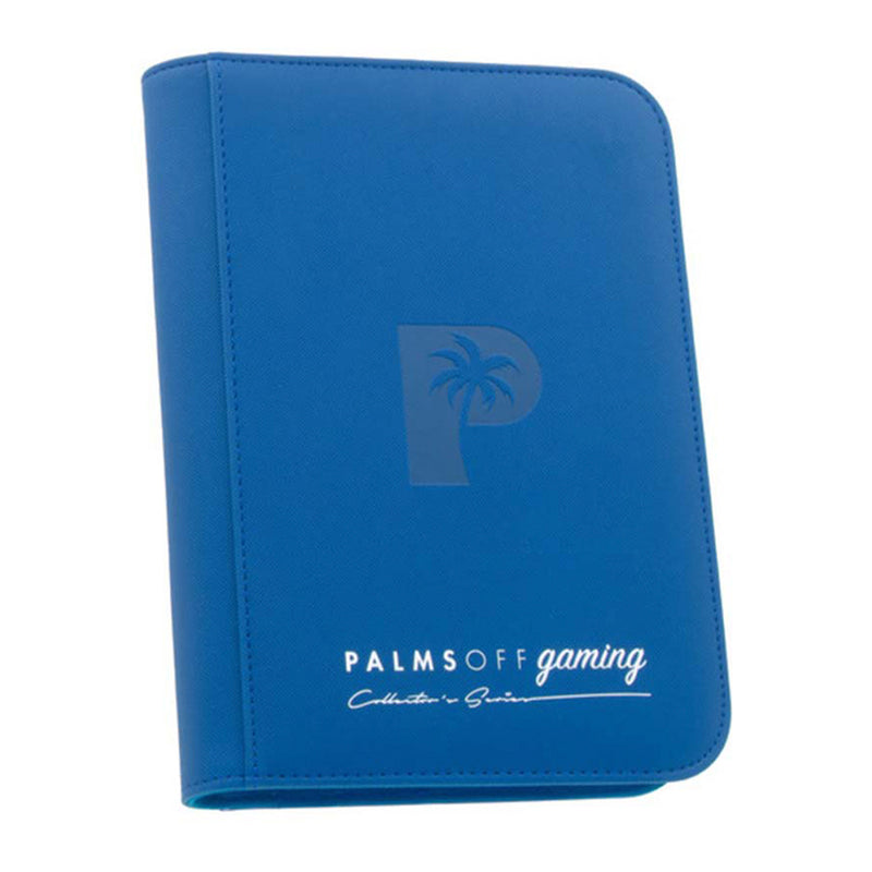 Palms Off Gaming: Collector's Series 4 Pocket Zip Binder – Blue